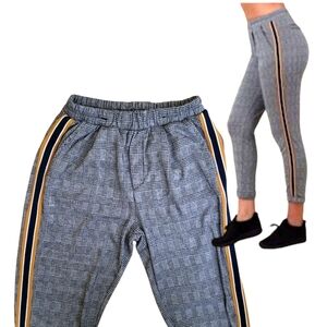 🍊Iris Plaid Pants Grey /White Size S